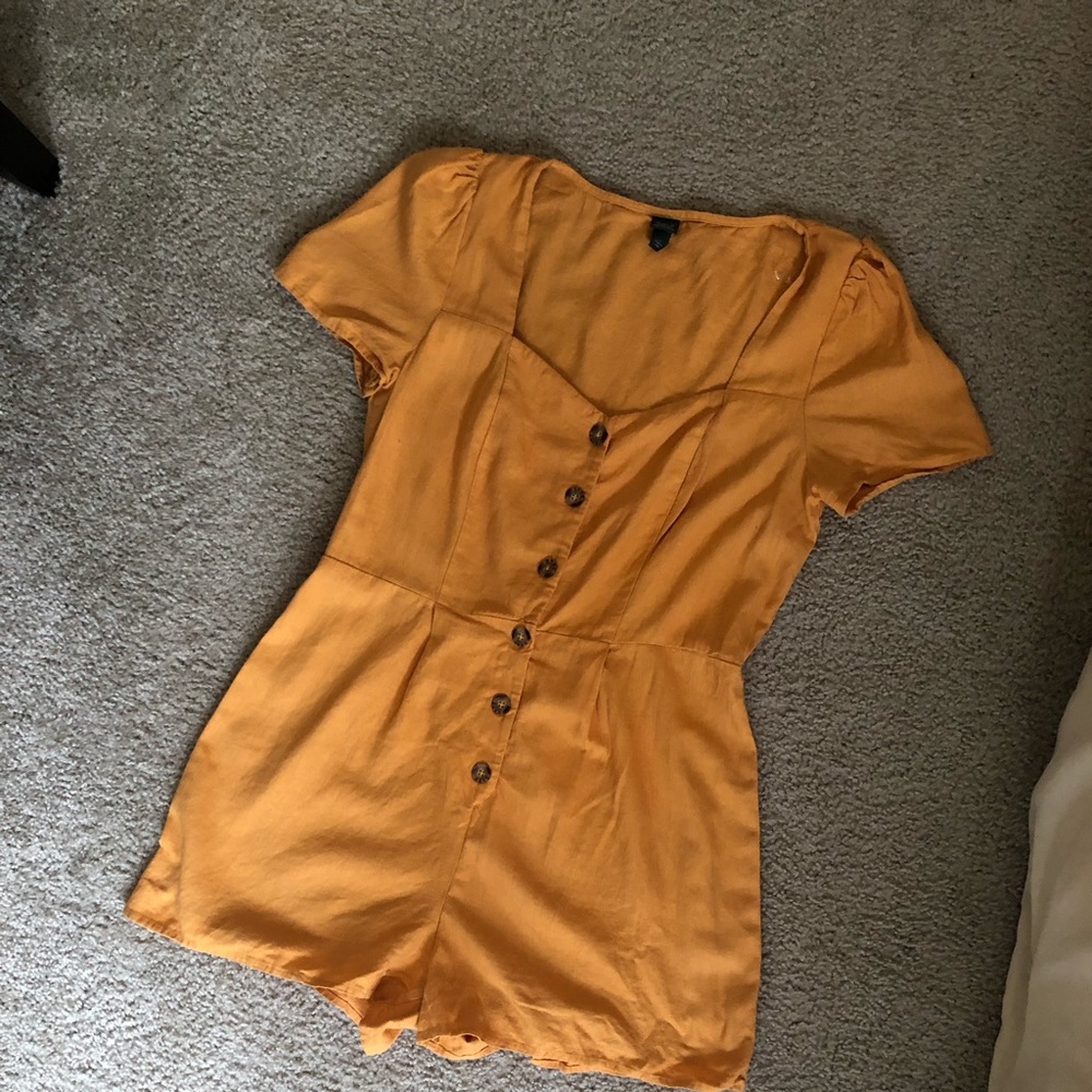 Yellow wild babe romper